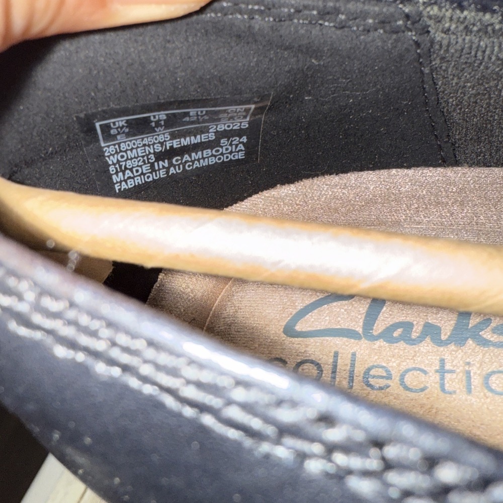 Clarks Women's Elanie Hope‎ Pump Black Size 11 Wide Black - Picture 4 of 11